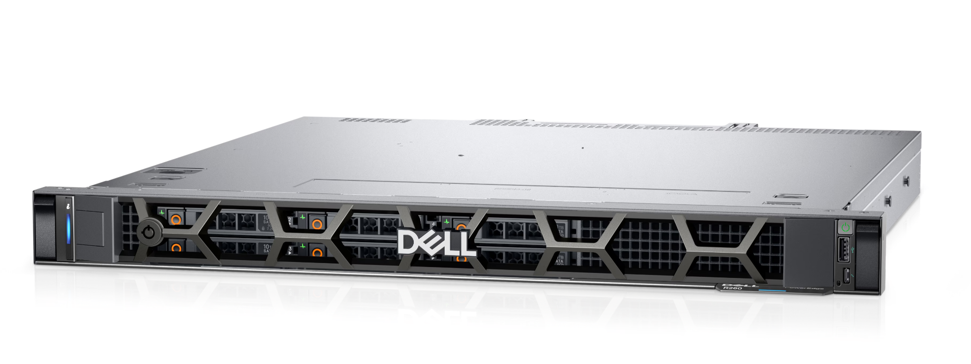 Dell Power Edge R260-Xeon E-2434G,3.4GHz,4C,16GB DDR5 UDIMM RAM,2TB 7.2K HDD Cabled,700w PS Dell Power Edge R260-Xeon E-2434G,3.4GHz,4C,16GB DDR5 UDIMM RAM,2TB 7.2K HDD Cabled,700w PS